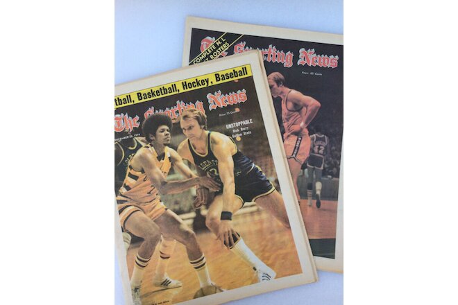 The Sporting News TSN Rick Barry HOF Golden State Warriors March/December 1974