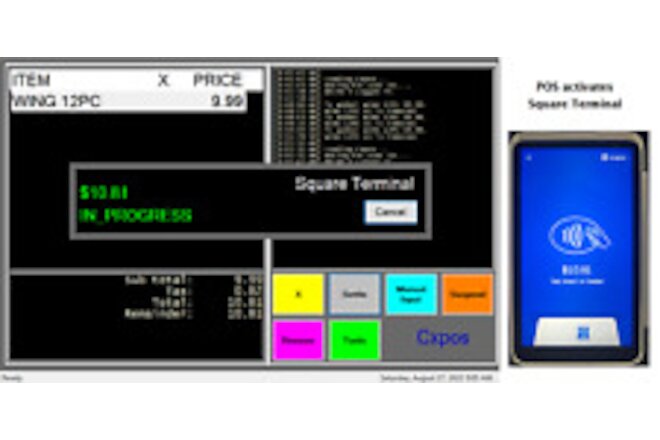 Cxpos (Software) - General POS for any kinds of businesses using Square.