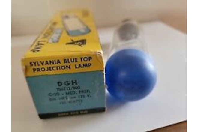 Rare DGH 750w 500 Hrs Blue Top Bulb Vintage Projector Projection NOS