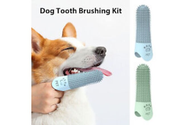 Pet Teeth Cleaning Finger Dog Tooth Brush New super soft Bad Breath Tarter Tool