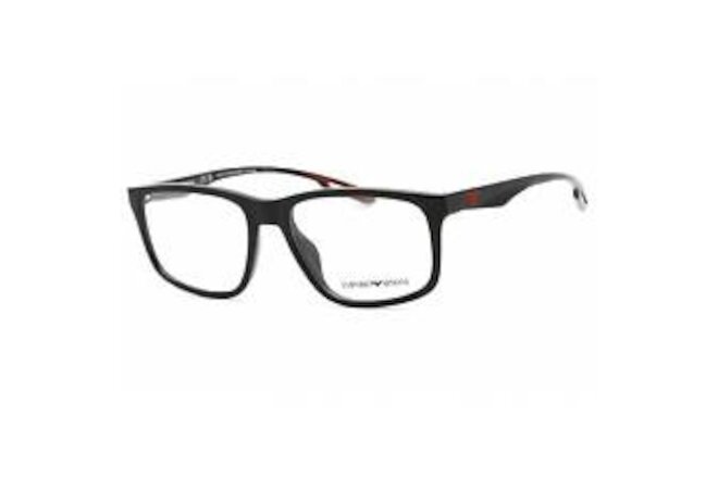 Emporio Armani Men's Eyeglasses Shiny Black Plastic Full Rim Frame 0EA3209U 5017