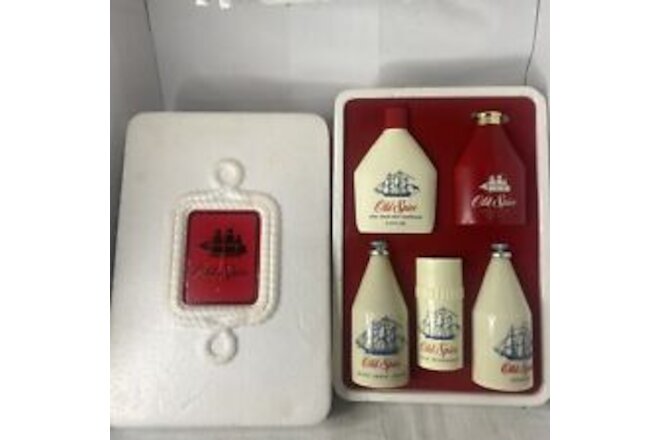 Rare Vintage Old Spice Ship Recovery 1794 Toiletries Gift Set Box (No. 3636)