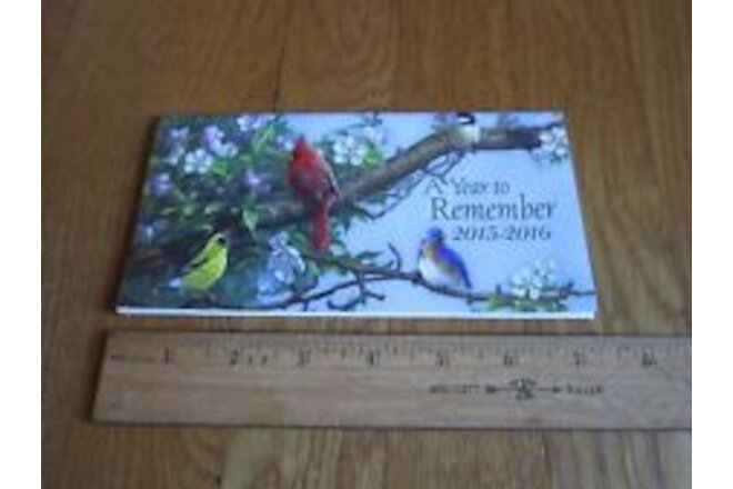 DAV Pocket Calendar 2015-2016 OLD Disabled American Vets Many STATE BIRDS
