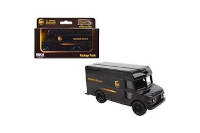 UPS Package Truck Brown "UPS Worldwide Services" Plastic Model by Daron