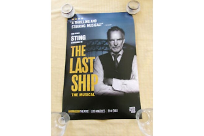 The LAST SHIP Starring STING LA Poster Broadway Musical