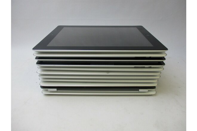 LOT OF 11 Apple iPads, 16GB & 32GB, White & Black