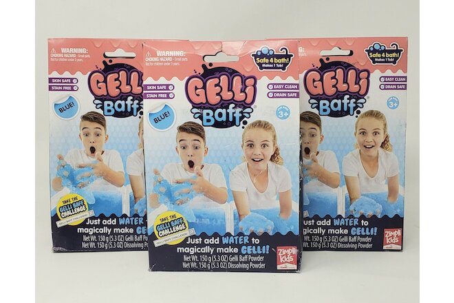 Gelli Baff Just Add Water To Magically Make Gelli - Blue (3 Boxes) New!