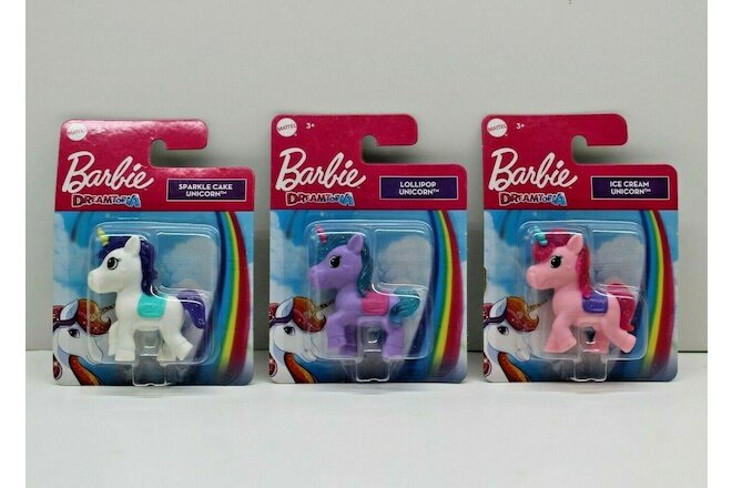Dreamtopia Unicorns Barbie Accessories Mattel Toys Lot of 3 Packs