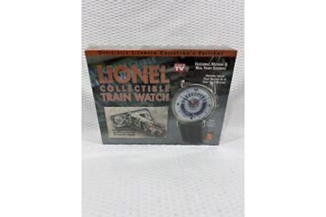 Lionel Collectible Train Watch TeleBrands Collectors Edition New in Shrink Wrap
