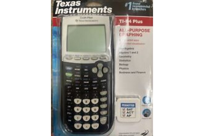 Texas Instruments TI-84 Plus Graphing Calculator 10-Digit LCD BLACK NEW