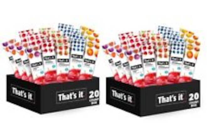 That’s It. Variety Pack - Blueberry, Cherry, Fig, Mango and Strawber - 40 Count