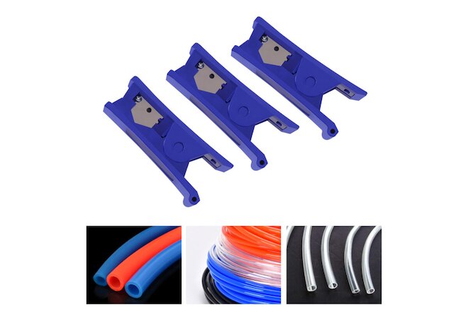 3pcs Hose Cutter for Air Line Nylon PU Plastic Rubber Tube Pipe Cutting Tool NEW