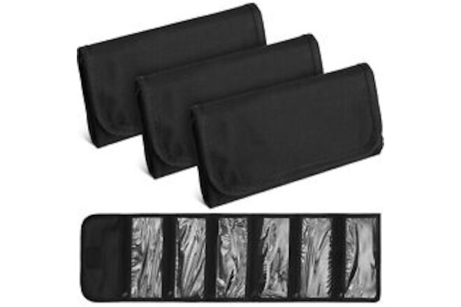 3 Pack Money Wallet Organizer for Cash with 6 Zippered Pocket Multipack Money...