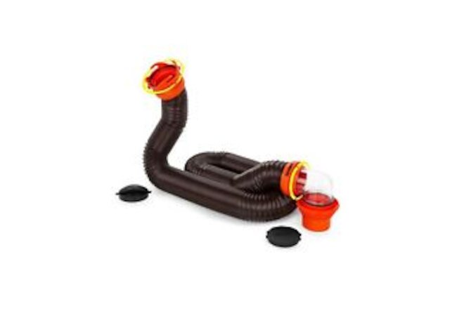Camper/RV RhinoFLEX Sewer Hose Kit with 15' Hose and Swivel Fittings