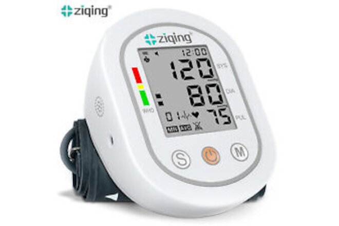 Digital Automatic Upper Arm Blood Pressure Monitor BP Cuff Machine Pulse Meter