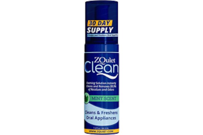 , Clean, Cleaning Solution for All Oral Appliances, Chlorine-Free, Fresh Mint Sc