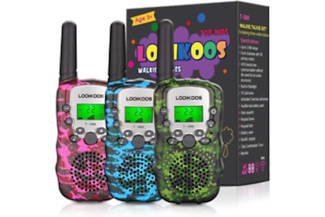 Walkie Talkies for Kids, 3 Kms Long Range Children Walky Talky Handheld Radio...