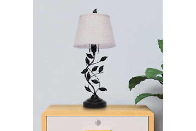 Elegant E26 Table Lamp Bedside Nightstand Lamp Stylish Desk Lamp with Dual USB