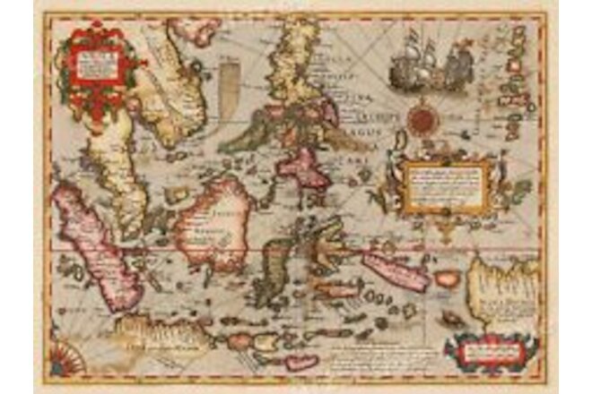 1613 “Asia India Orient” Vintage Style Decorative Asian Map - 18x24