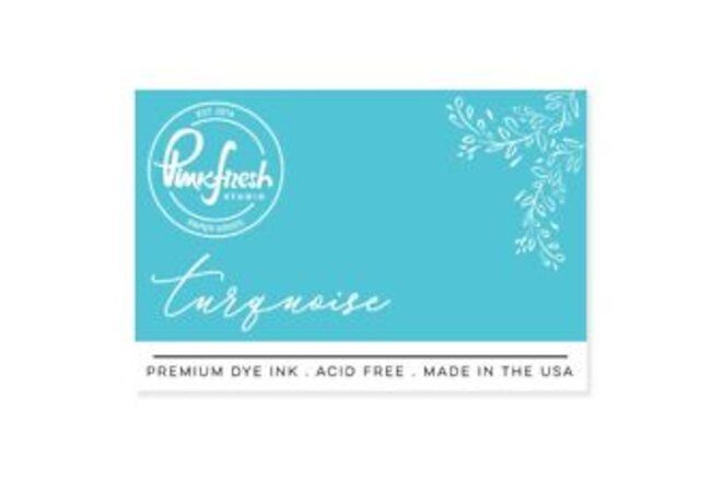 2 Pack Pinkfresh Studio Premium Dye Ink Pad-Turquoise PFDI-061