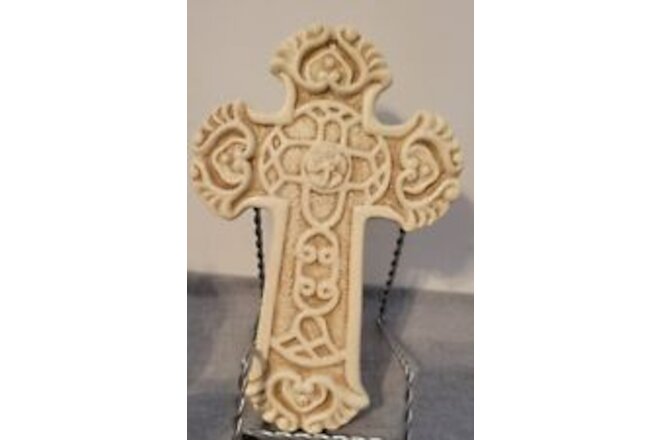 Vintage Decorative Religious Cross Christian Fine Resin made By Dolgen Corp