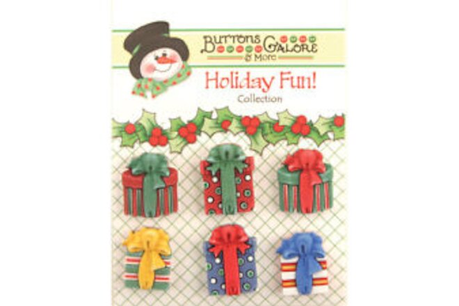 Galore Holiday Fun Buttons-Christmas Presents CM-107