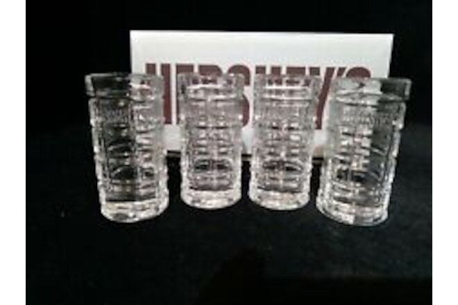 Hershey's PIP Collection By Fitz & Floyd 2oz Shot Glass Tumblers Set Of 4 NWB