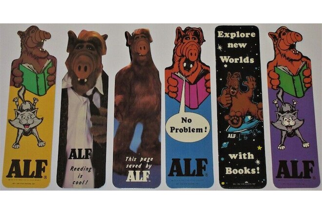 VINTAGE RETRO ALF 1987 ALF TV SHOW BOOKMARKS~ALIEN PRODUCTIONS~ONE STOP POSTERS