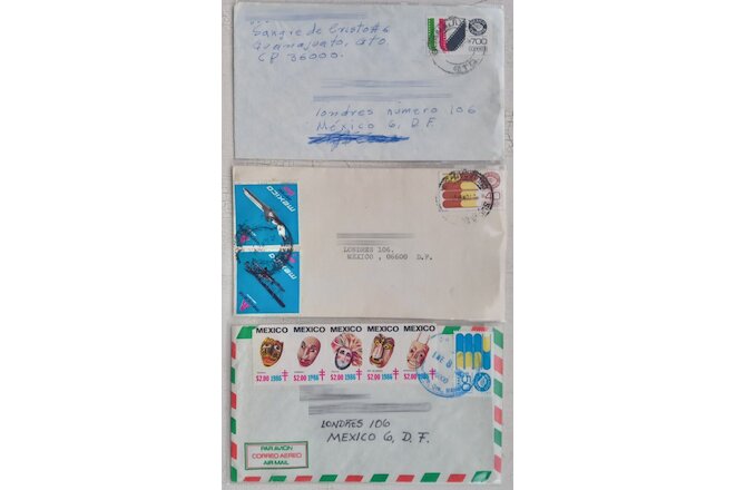 Mexico Exporta series 3 covers w/ 1+ stamps condition as seen, combine shipping