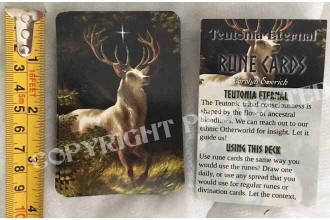 Teutonia Eternal© RUNE CARDS Elder Futhark Plus - Rune Deck, RARE Runic