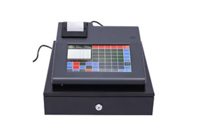 9" Touchscreen POS System Touch Cash Register *2 Keys* with Drawer LED Display