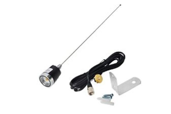 HYS UHF VHF 2meter 70CM 21inches NMO Antenna with NMO Mount 4meter(13.1ft) PL...