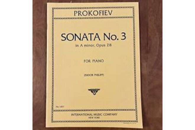 prokofiev sonata No 3 In A minor Opus 28
