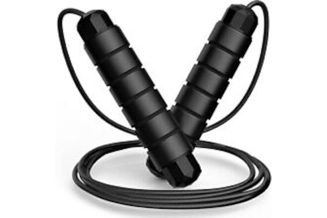Jump Rope, Tangle-Free Rapid Speed Jumping Rope Cable with Ball Bearings for ...
