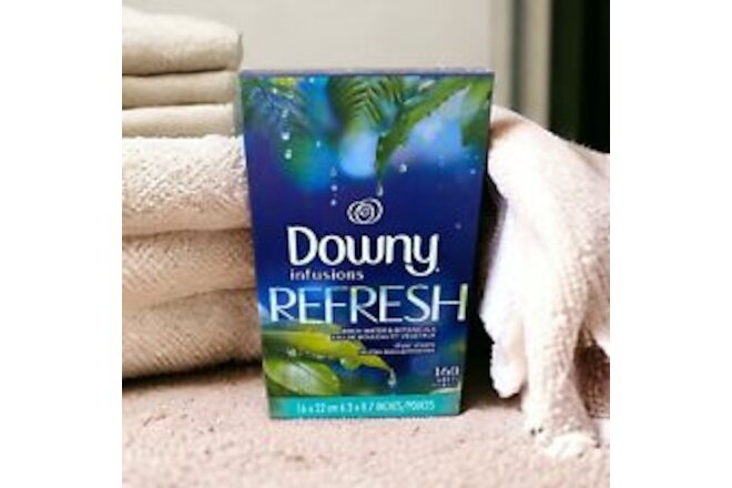Downy Infusions REFRESH Clothes Dryer Sheets ~ Birch Water & Botanicals ~ 160 Ct