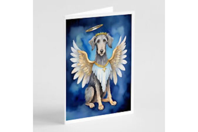 Scottish Deerhound My Angel Greeting Cards Envelopes Pk of 8 DAC7074GCA7P