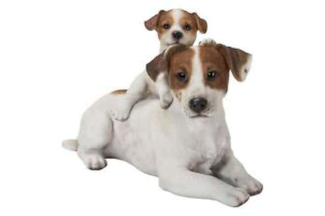 Mother & Baby Jack Russell, White and Brown