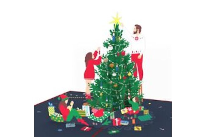 UNIPOP™ Christmas Tree Pop Up Card, 5 x 7, Unique Christmas Card for Mom, 3D ...