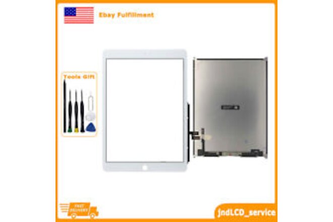 White For iPad 8 A2429 A2270 A2430 A2428 10.2 LCD Display Digitizer Touch Screen