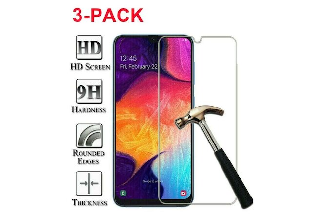 3-Pack Tempered Glass Clear HD Screen Protector  For Samsung Galaxy A10e