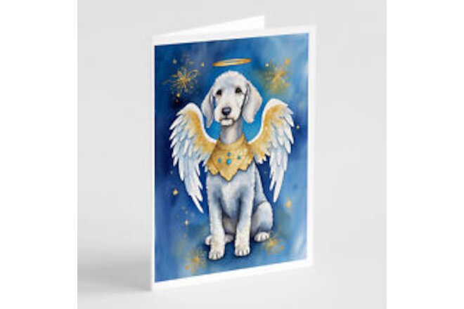 Bedlington Terrier My Angel Greeting Cards Envelopes Pack of 8 DAC6941GCA7P