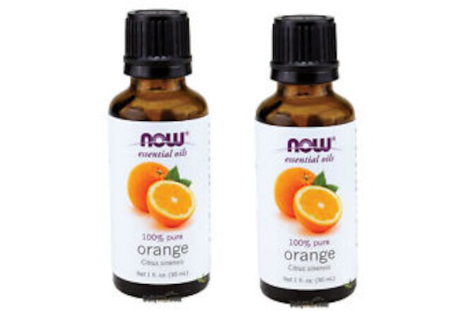 2 x NOW Orange Oil 1 fl oz Aromatherapy MADE IN USA FREE SHIPPING