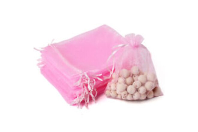 100PCS 5X7in Drawstring Organza Bag Jewelry Pouch Wedding Party Favor Gift Bags