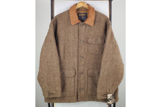 VTG NEW WOOLRICH Deadstock Made in USA Wool Tweed Size XL Field Jacket Mens