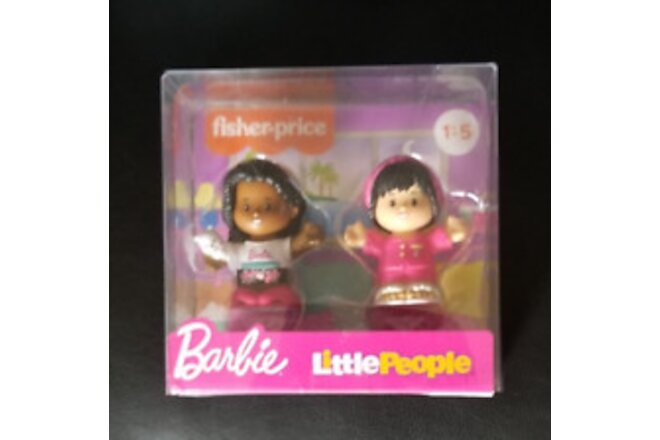 BARBIE Little People Dolls Sleep Over Pj's Kitten Fisher-Price Diverse Skin Tone