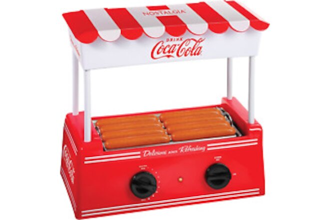 Coca-Cola Hot Dog Roller Holds 8 Regular Sized or 4-Foot-Long Hot Dogs and 6 Bun
