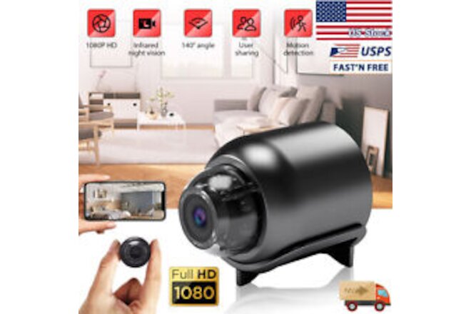1080P HD Mini IP Spy Camera WiFi Hidden Night Vision Camcorder HomeSecurity