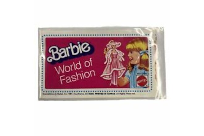 Barbie World of Fashion Mini Fold Out Pamphlet Clothing