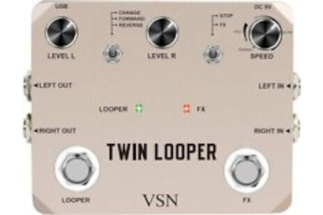 VSN TWIN LOOPER-for guitar, vocals, bass, or keys top quality, free freight