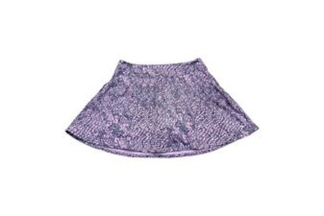 Adidas Women's Purple Printed Frill Golf Skirt/Skort Size Medium  B12
